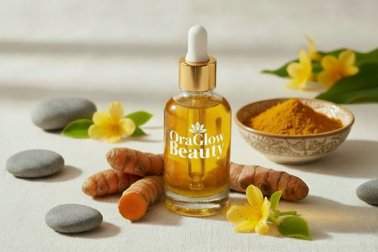 Turmeric infused skincare oil for hypergmentation